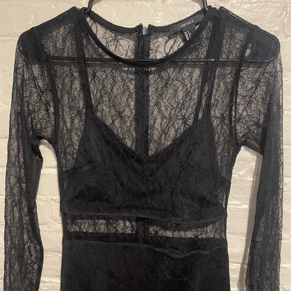 Lacy Black Dress - Picture 2 of 7